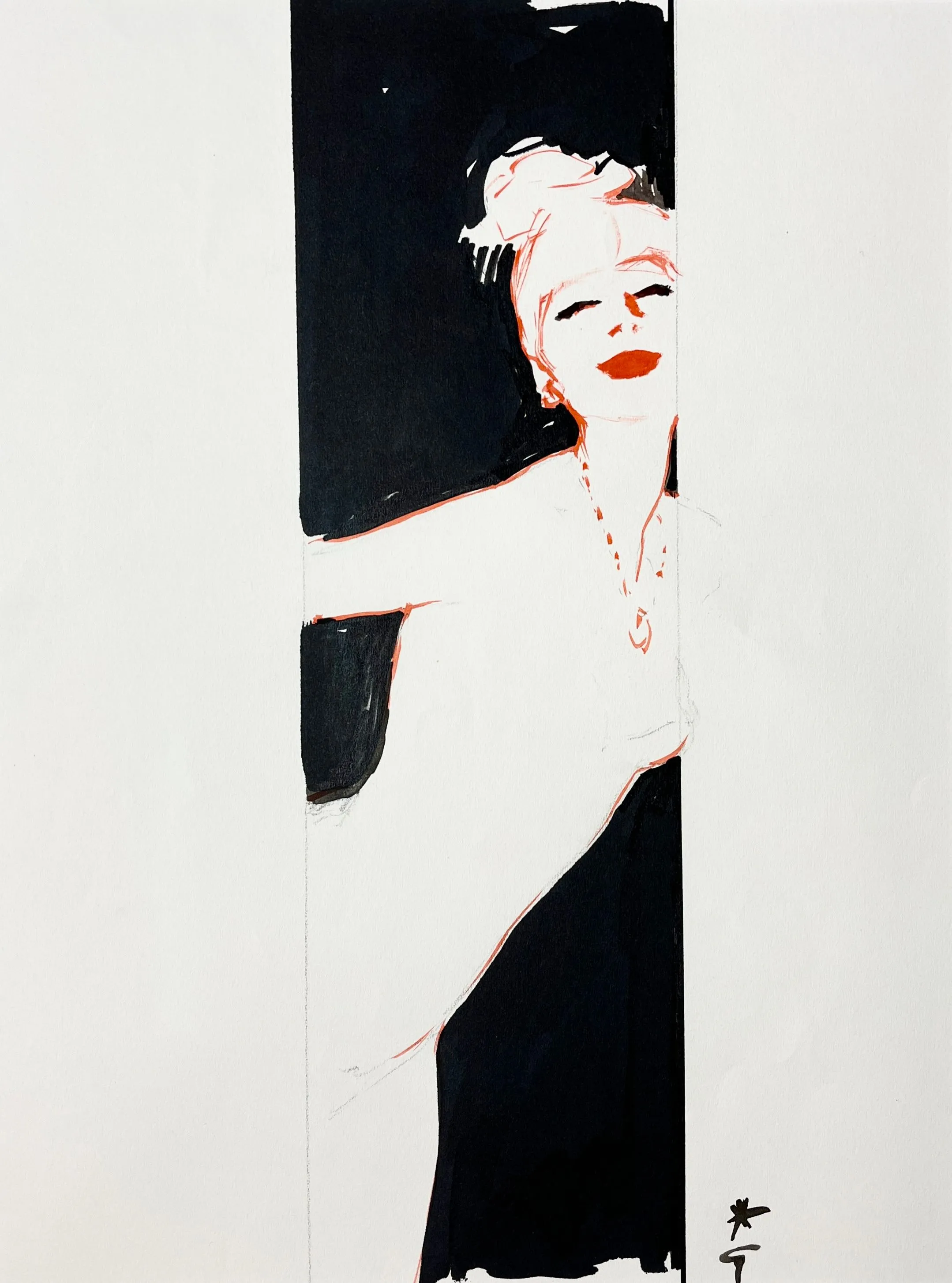 Portrait de René Gruau (1909-2004)