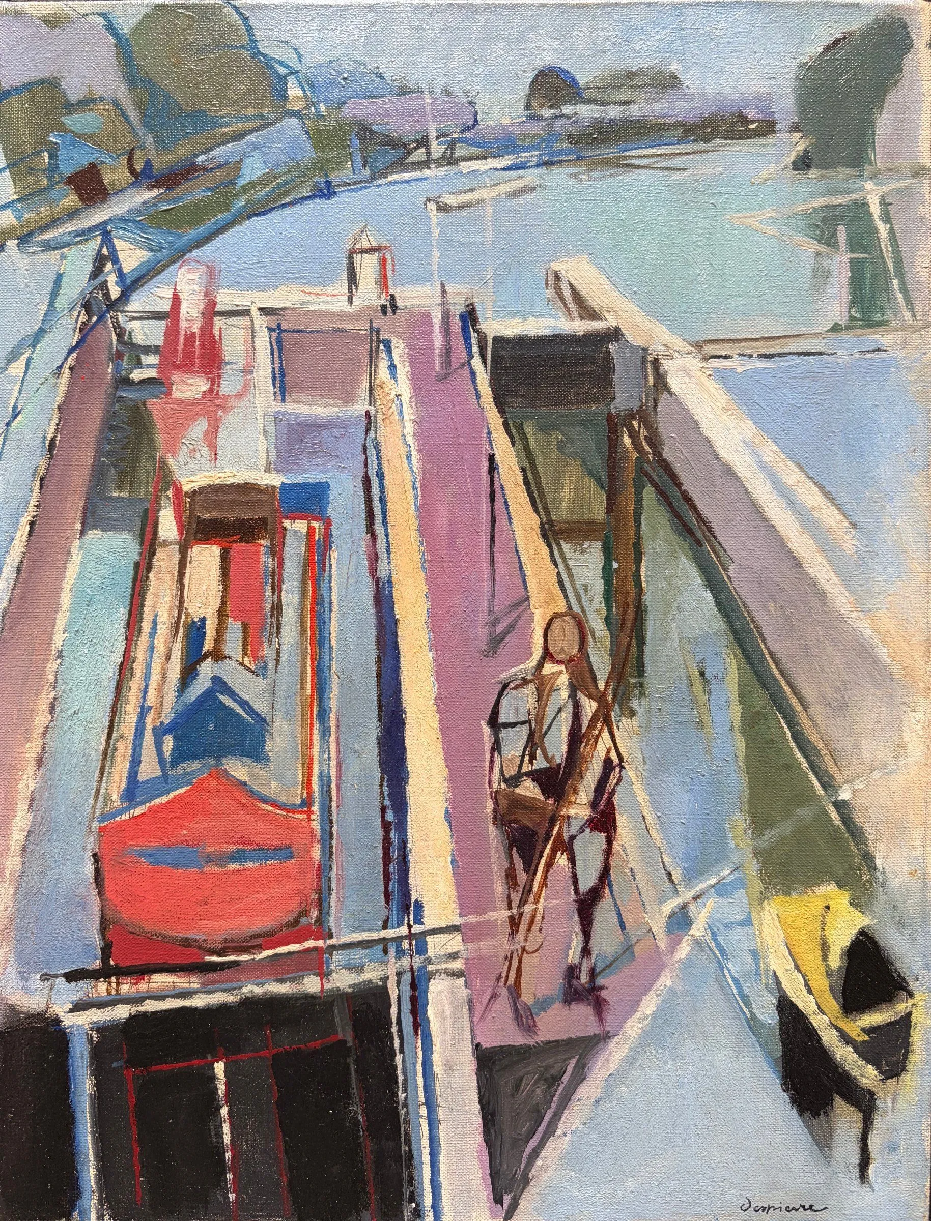 Écluse à Rolleboise, 1958