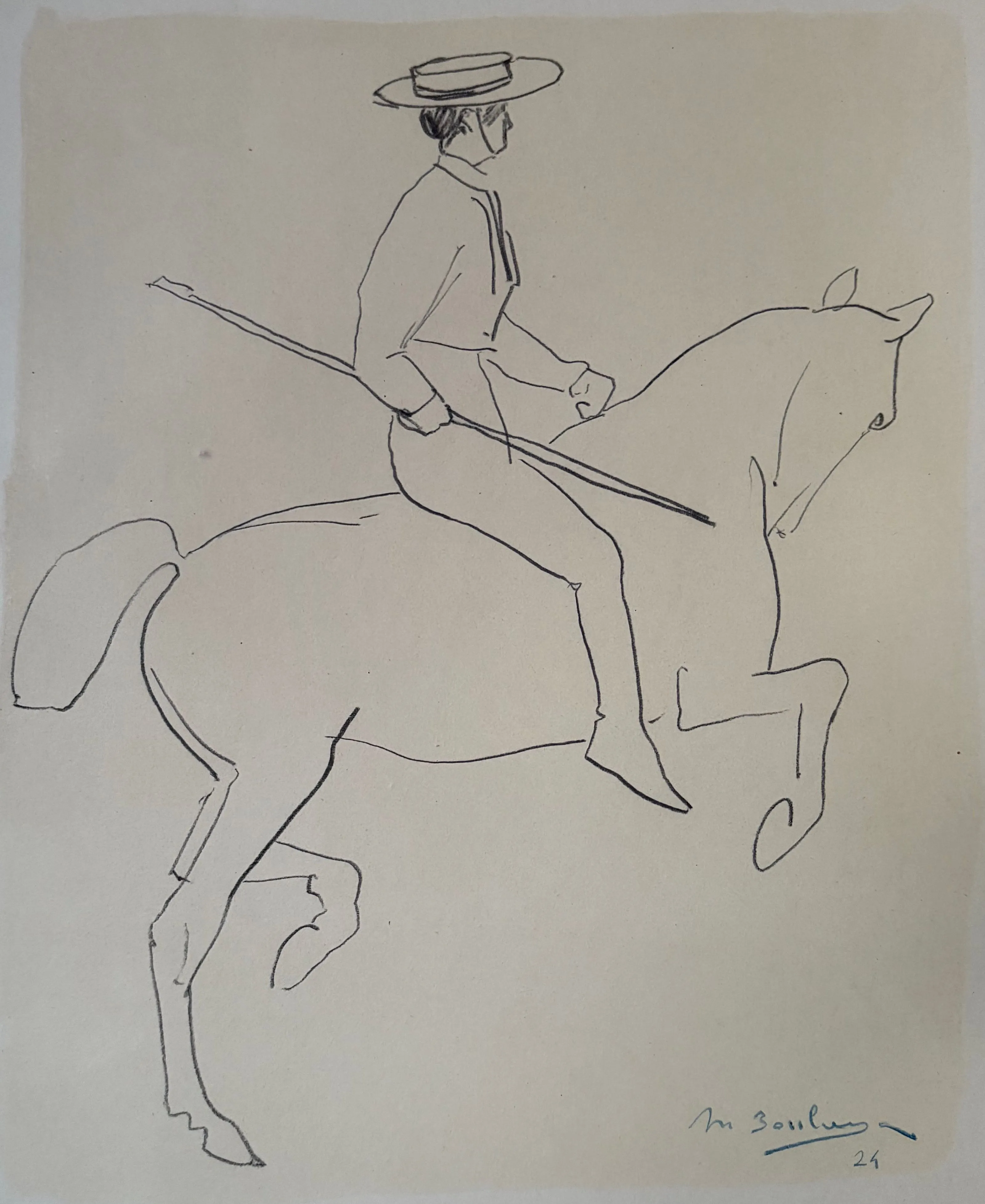 Cavalier andalous, 2024, Antoine de La Boulaye (né en 1951)