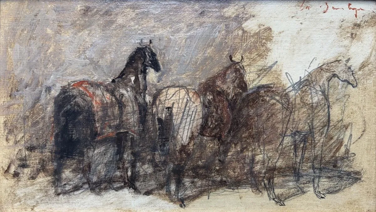 Chevaux aux écuries